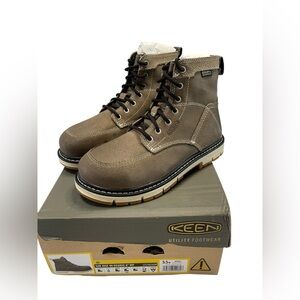 KEEN Utility Women San Jose 6”  90  Degree Alloy Toe Waterproof Work Boots  5.5M